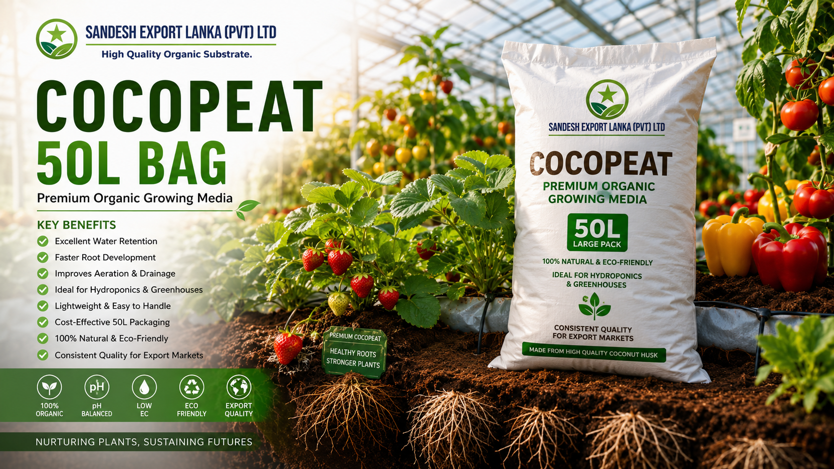 Premium cocopeat production process